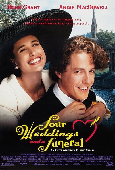 Four Weddings and a Funeral (1994) ไปงานแต่งงาน 4 ครั้ง หัวใจนั่งเฉยไม่ได้แล้ว